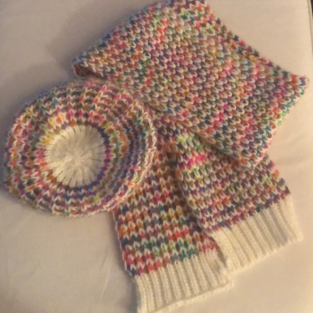 Sold-Multi-Color Beanie & Scarf